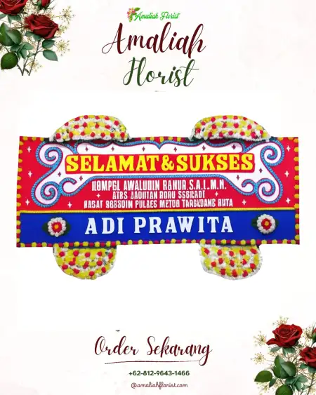 Papan Bunga Ucapan Selamat Sawahdadap